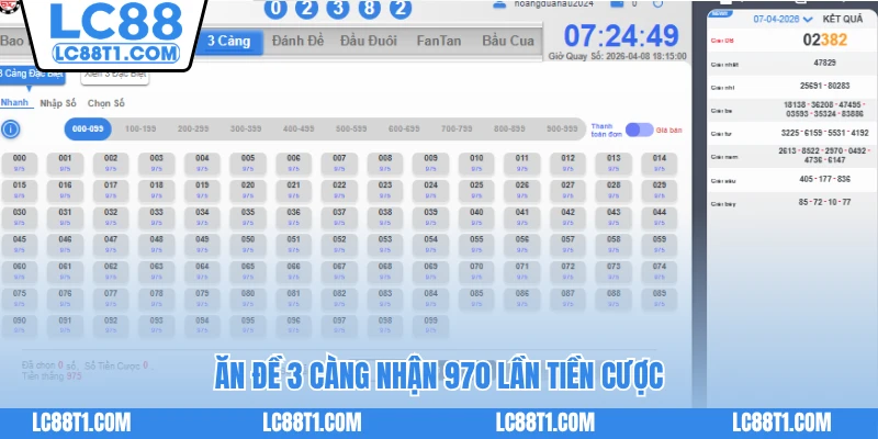 Chơi 3 càng phổ biến tại miền Bắc