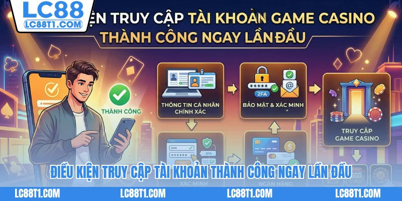 Điều kiện truy cập tài khoản thành công ngay lần đầu