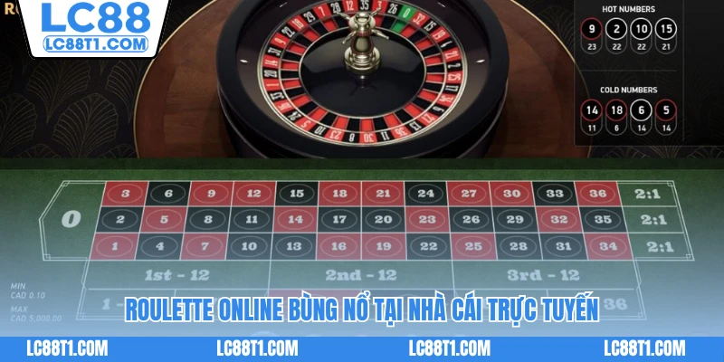 Roulette online bùng nổ tại nhà cái trực tuyến