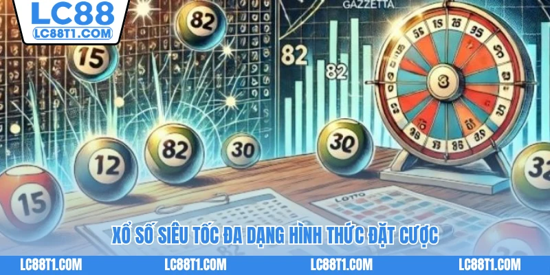 Xổ số siêu tốc đa dạng hình thức đặt cược