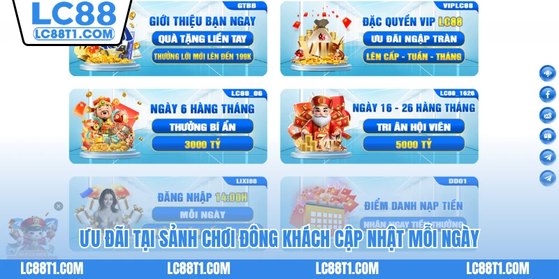 Ưu đãi tại sảnh chơi đông khách cập nhật mỗi ngày